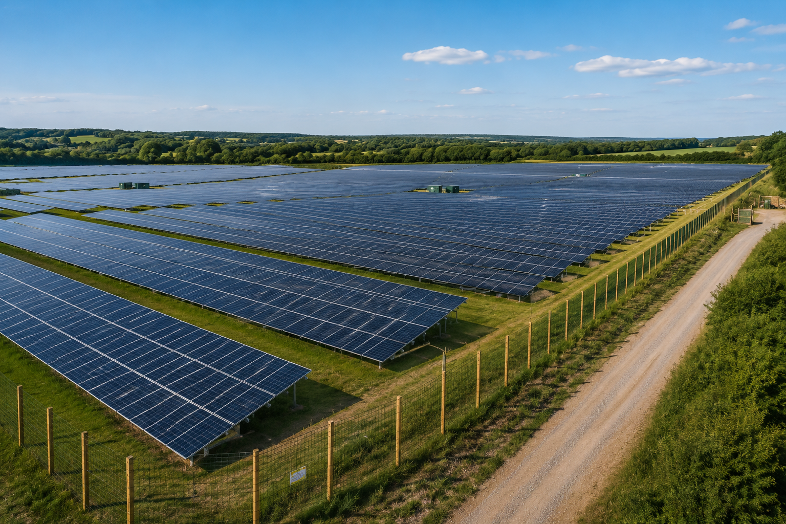 SEGITOP completa la solución integral de
seguridad de la planta fotovoltaica Crays Hall
Farm para Greencells.